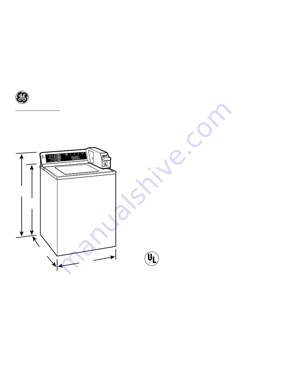 GE WCRD2050DWC Datasheet Download Page 1