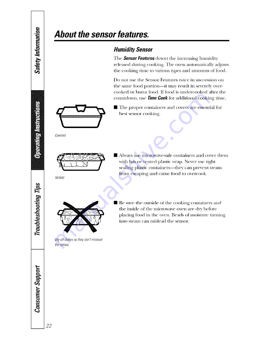 GE WES1450DMBB Owner'S Manual Download Page 22