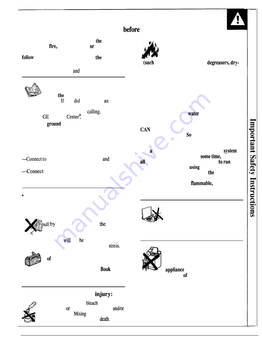 GE WLW3400S Use And Care Manual Download Page 3