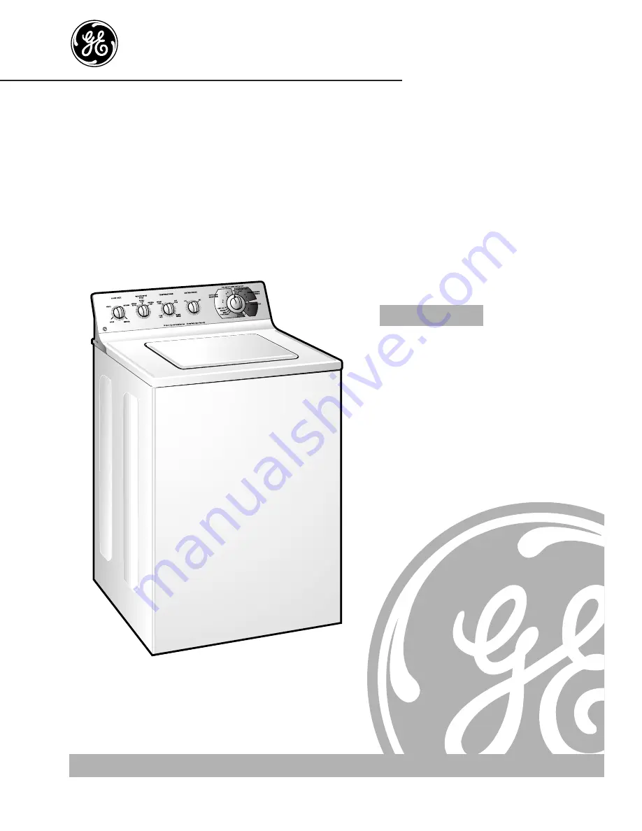 GE WNSR3100 Owner'S Manual Download Page 1