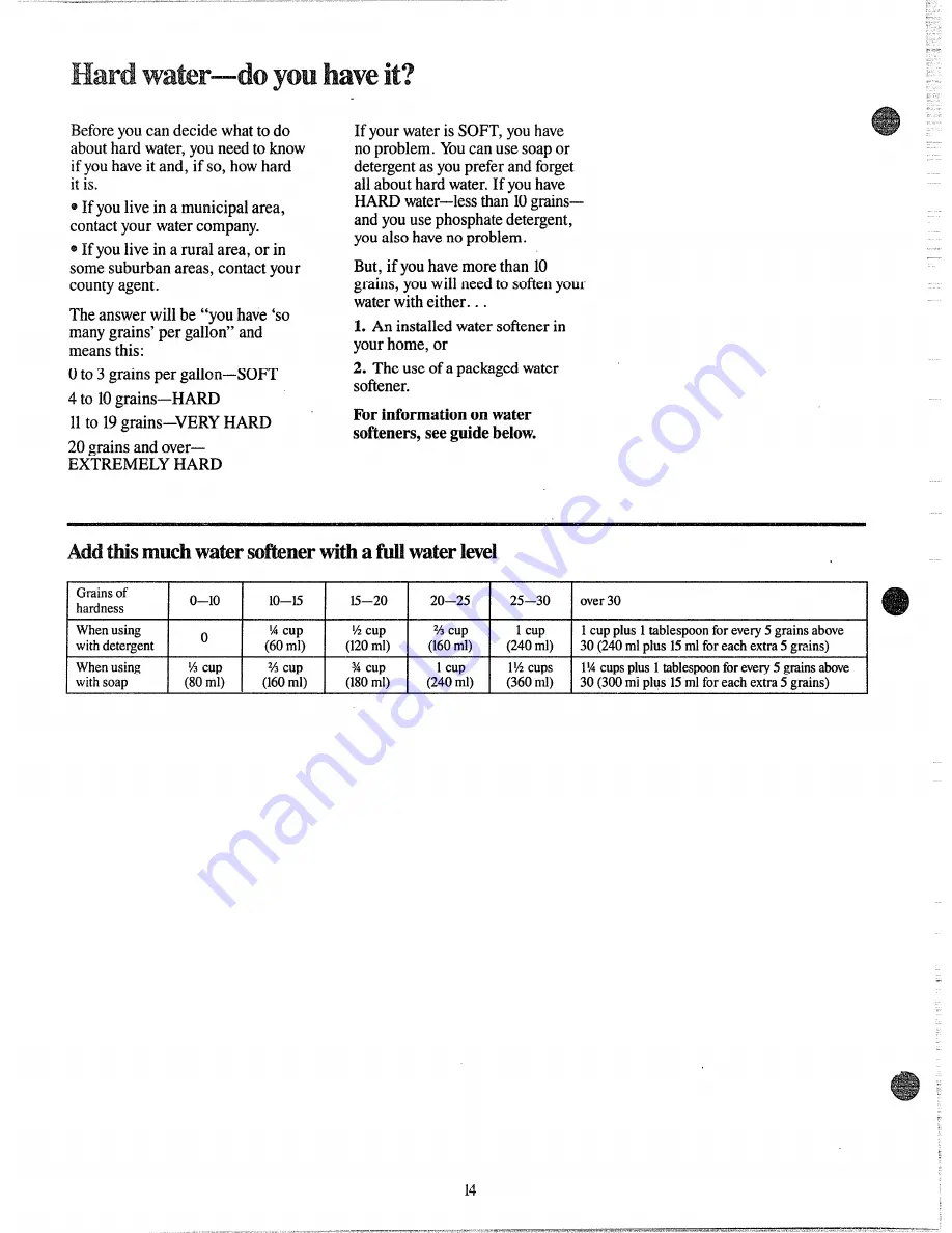 GE WWA8314V Скачать руководство пользователя страница 14