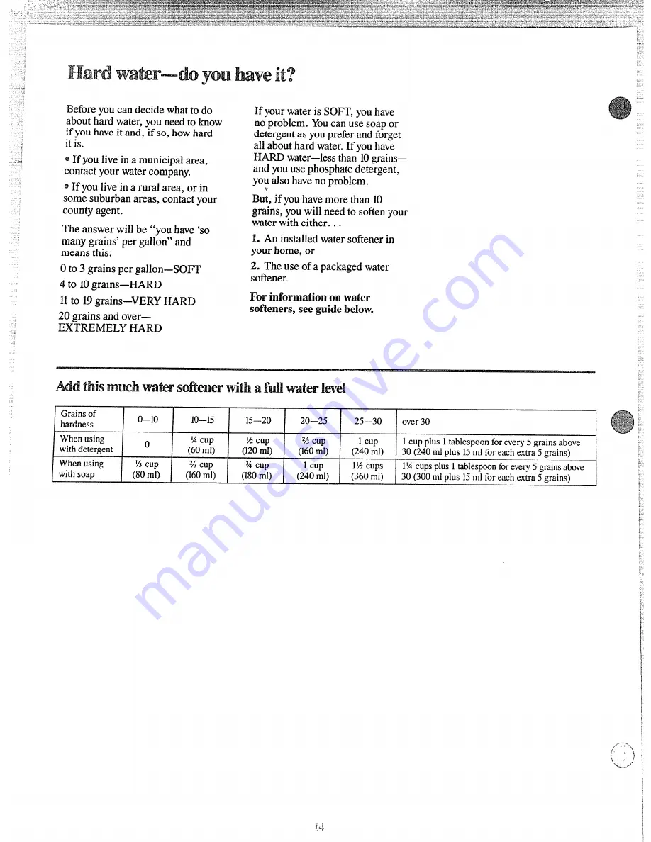 GE WWA8620M Use And Care Manual Download Page 14