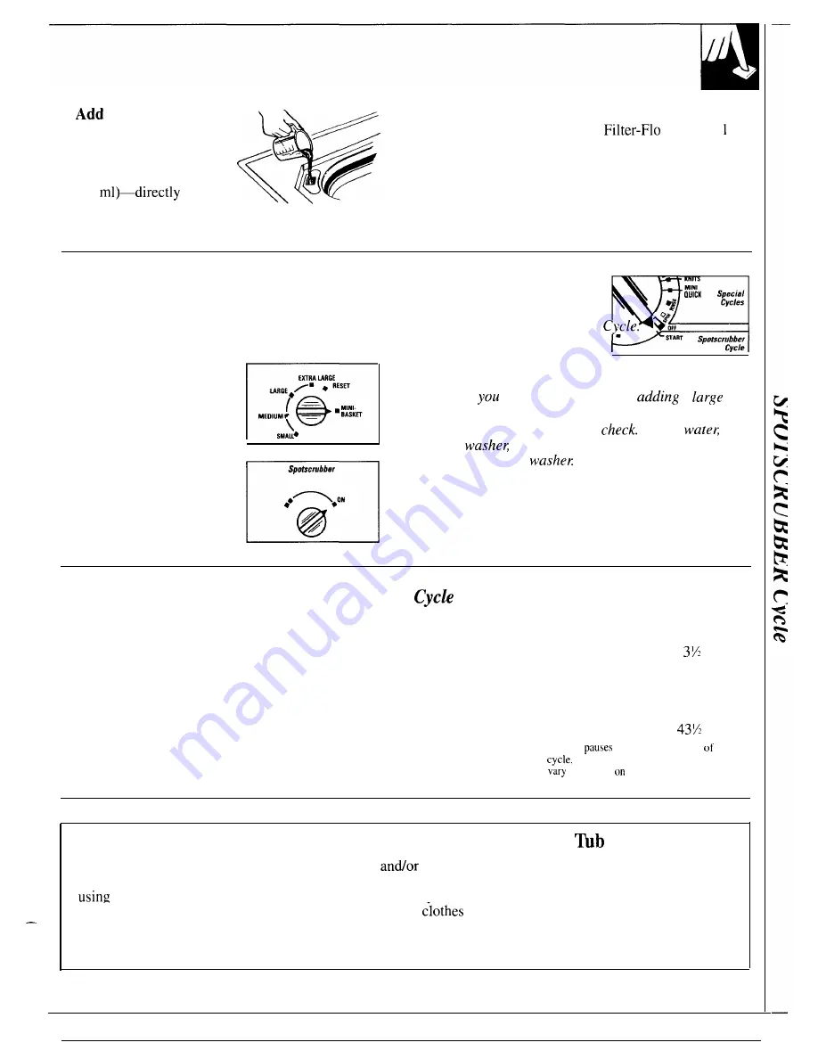 GE WWA9850R Use And Care Manual Download Page 13