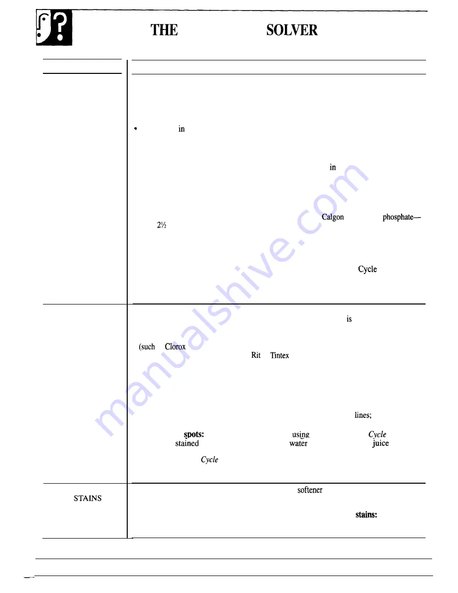 GE WWA9850R Use And Care Manual Download Page 26