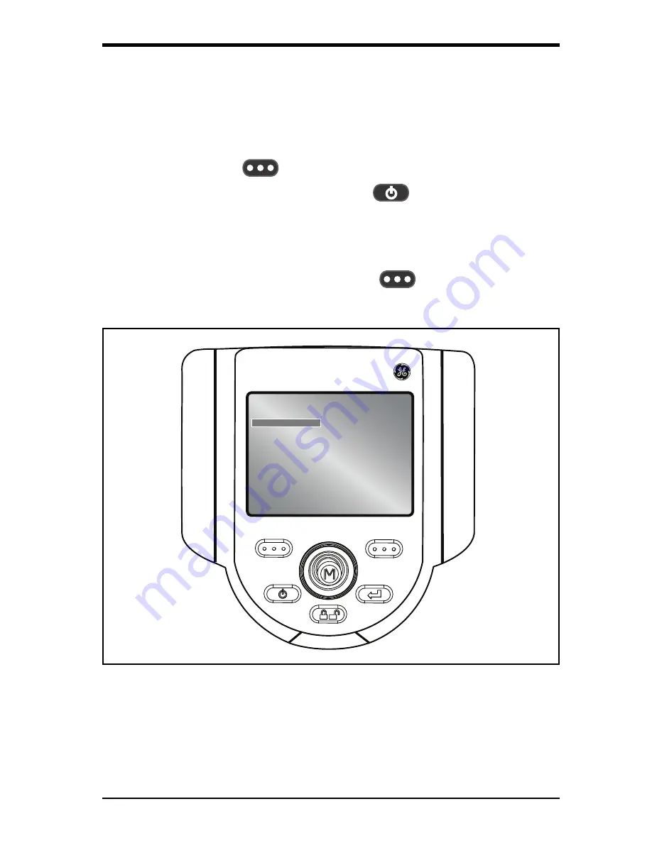 GE XL Vu+ VideoProbe Operating Manual Download Page 33