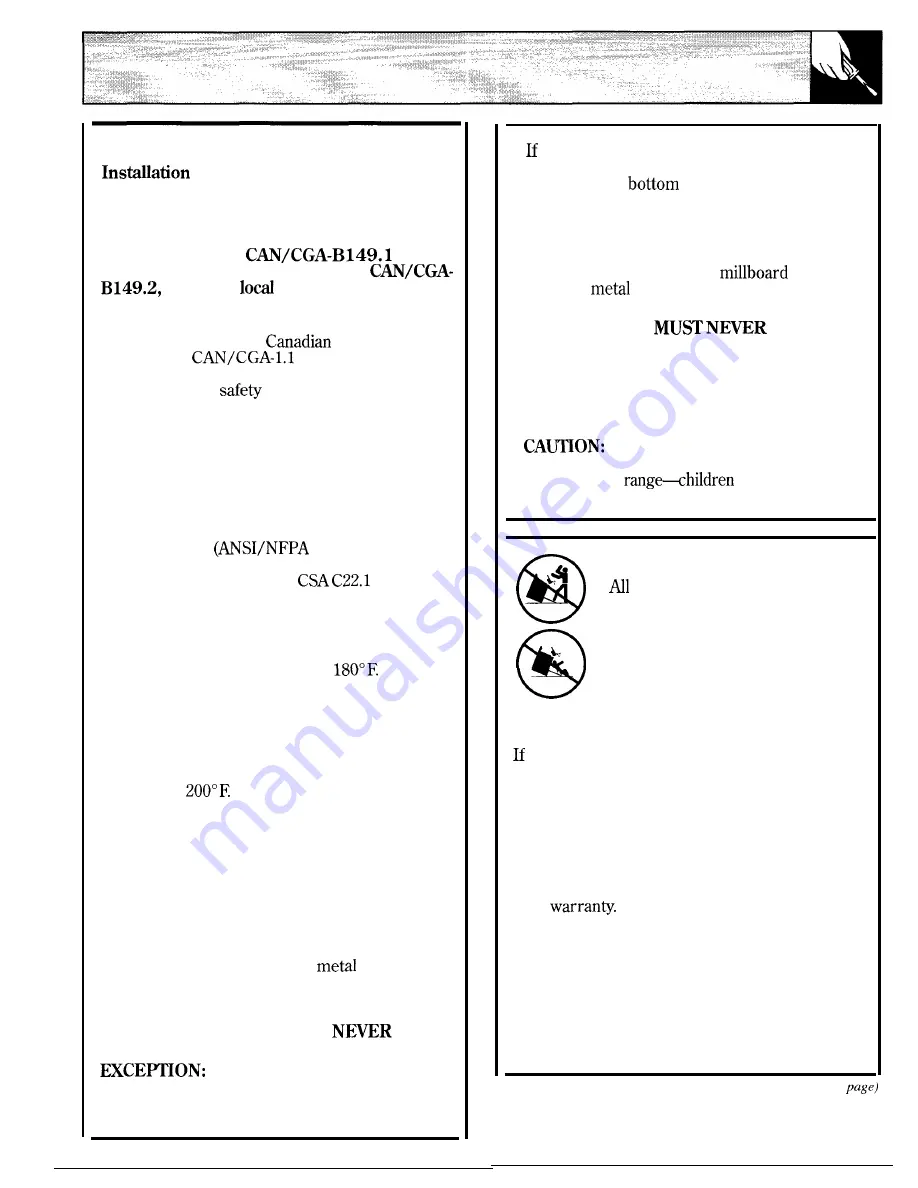 GE XL Use And Care & Installation Manual Download Page 31