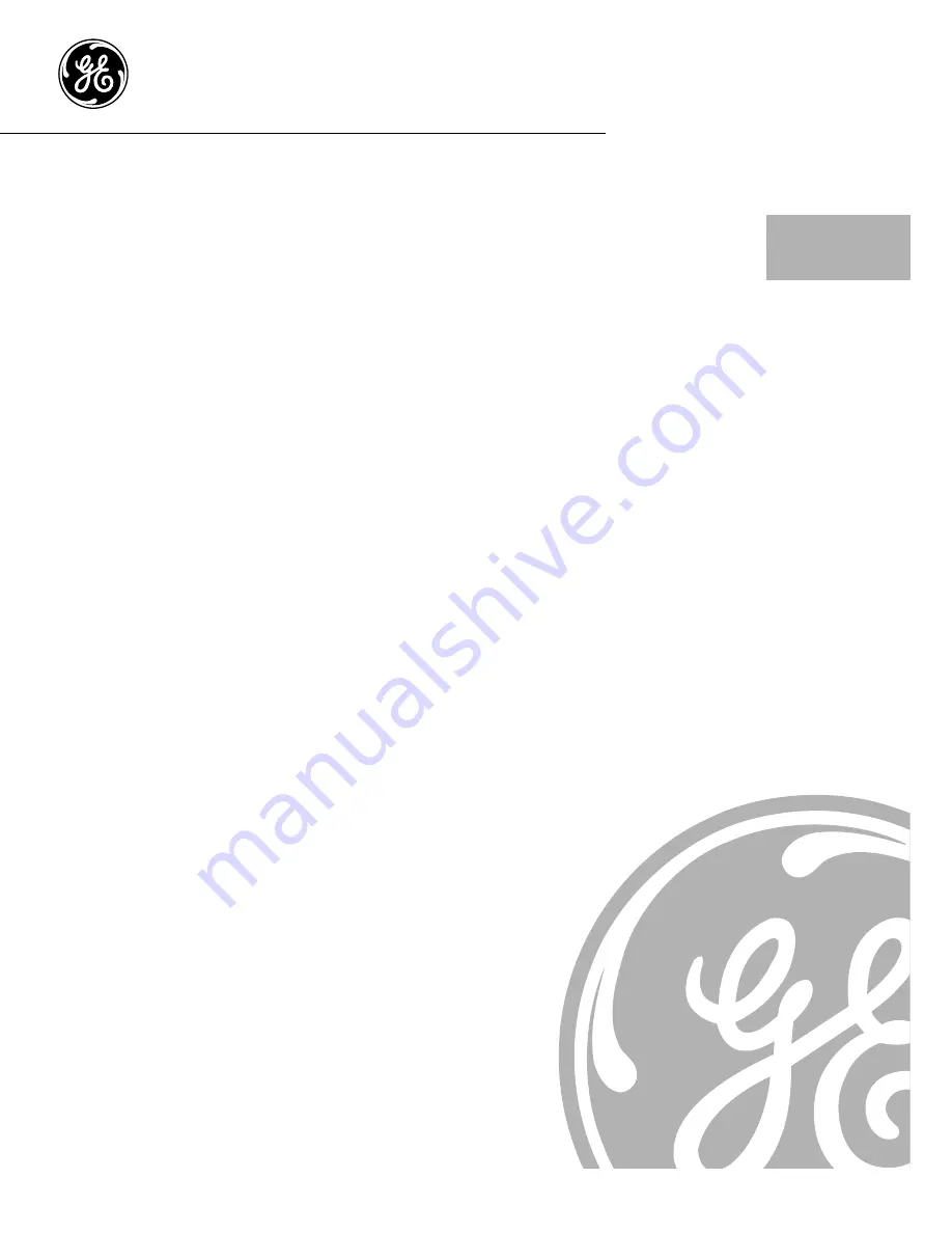 GE XL44 JGBS09 Owner'S Manual & Installation Instructions Download Page 1