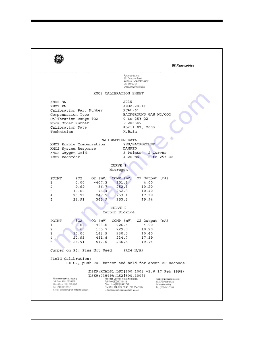 GE XMO2 User Manual Download Page 153