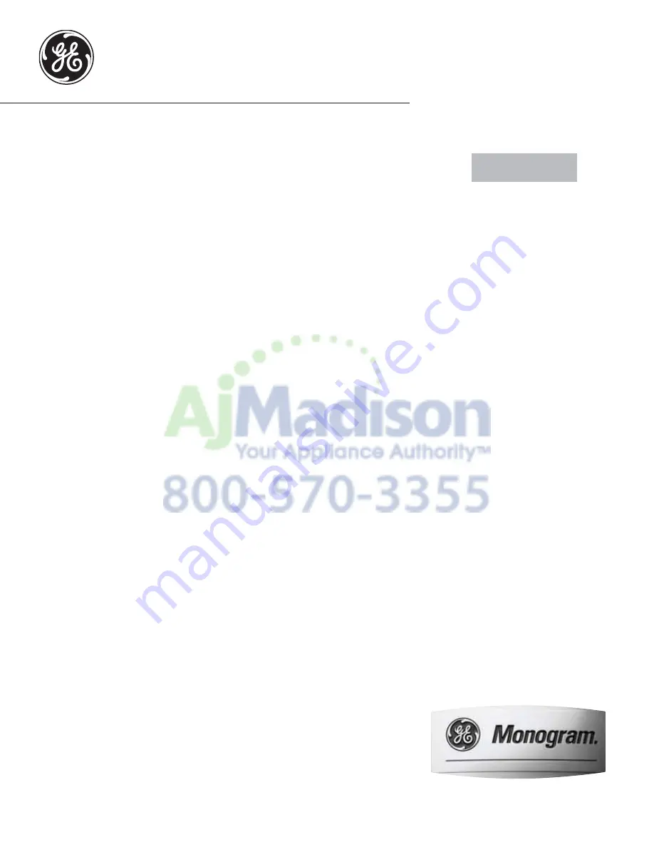 GE ZET9050 Owner'S Manual Download Page 1