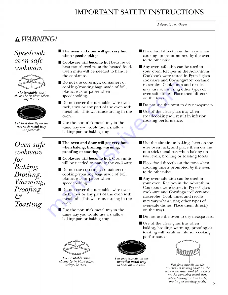 GE ZSCIO00 Owner'S Manual Download Page 5