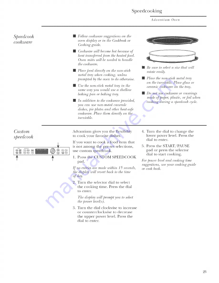 GE ZSCIO00 Owner'S Manual Download Page 23