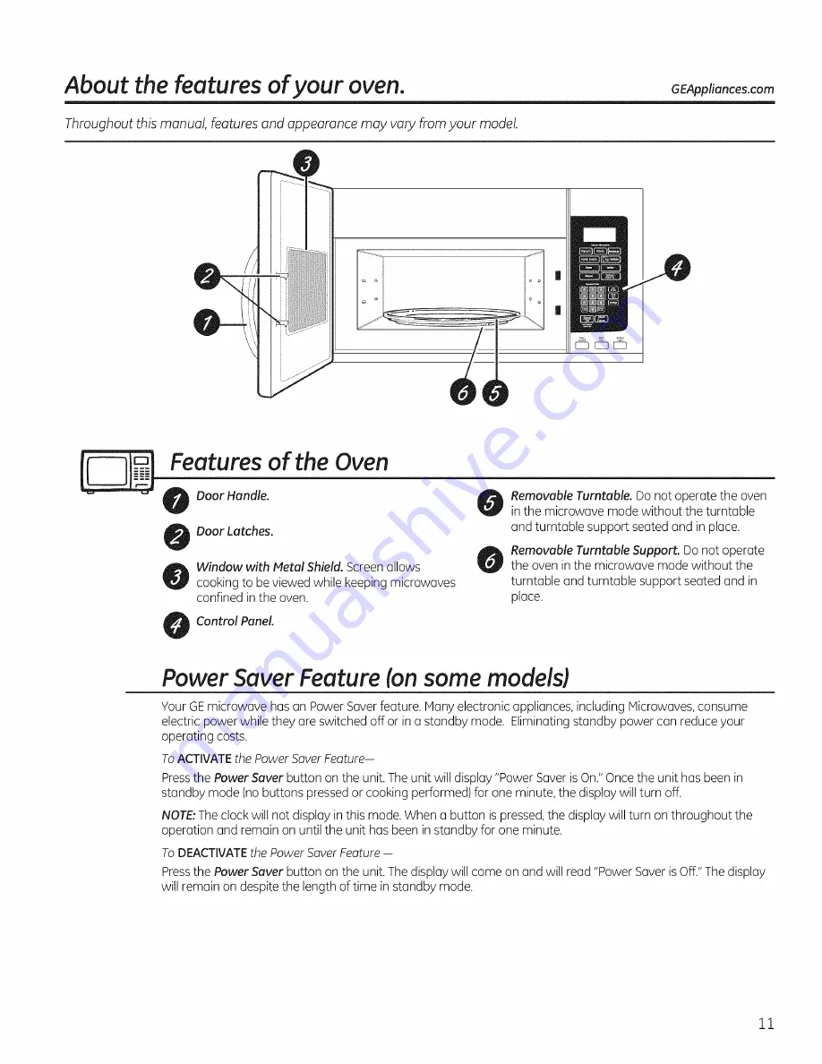 GEAppliances DVM7195 Owner'S Manual Download Page 11