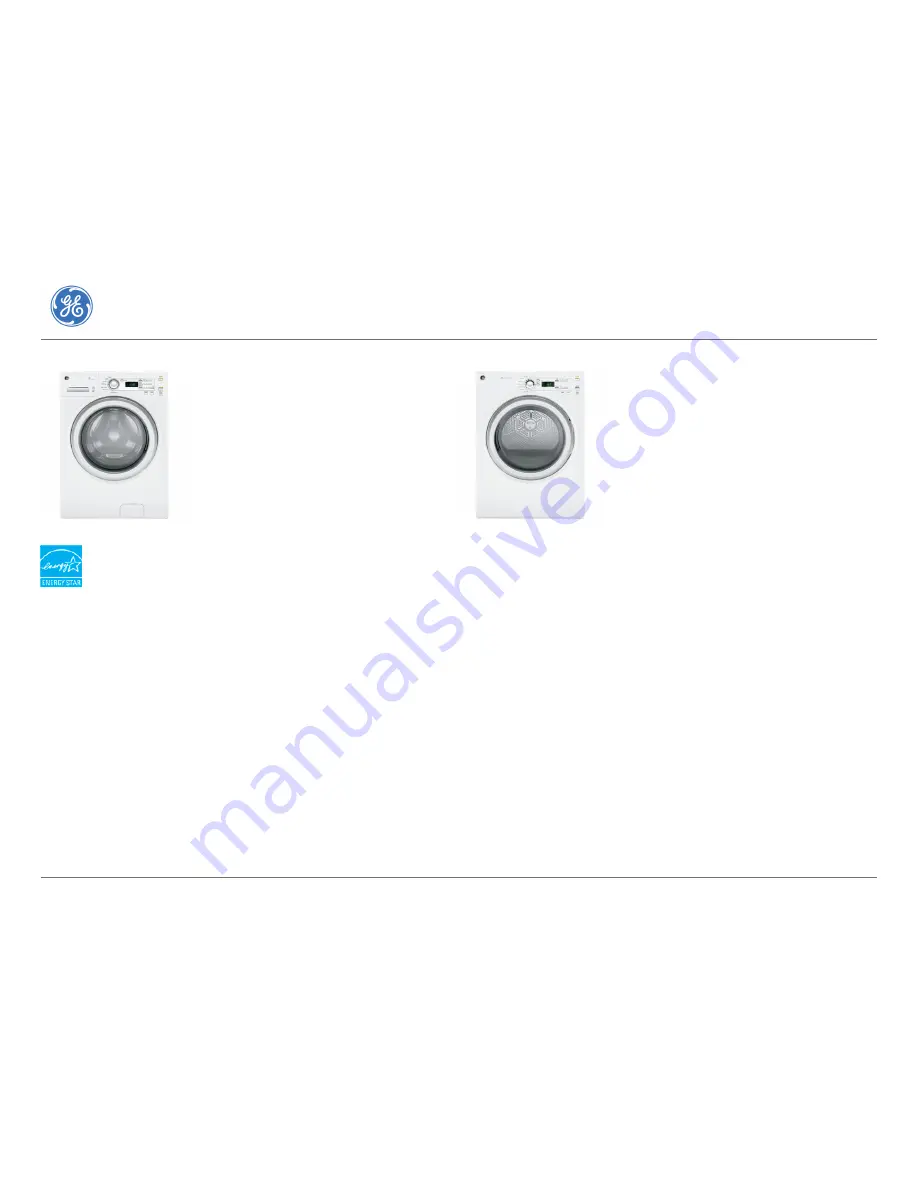 GEAppliances GFDN120EDWW Dimension Manual Download Page 1