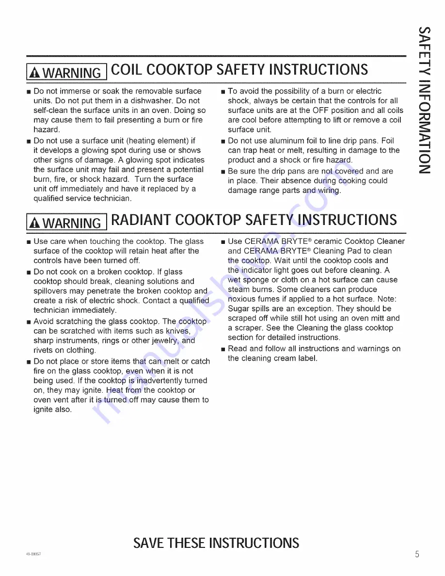 GEAppliances RB525DH1BB Owner'S Manual Download Page 5