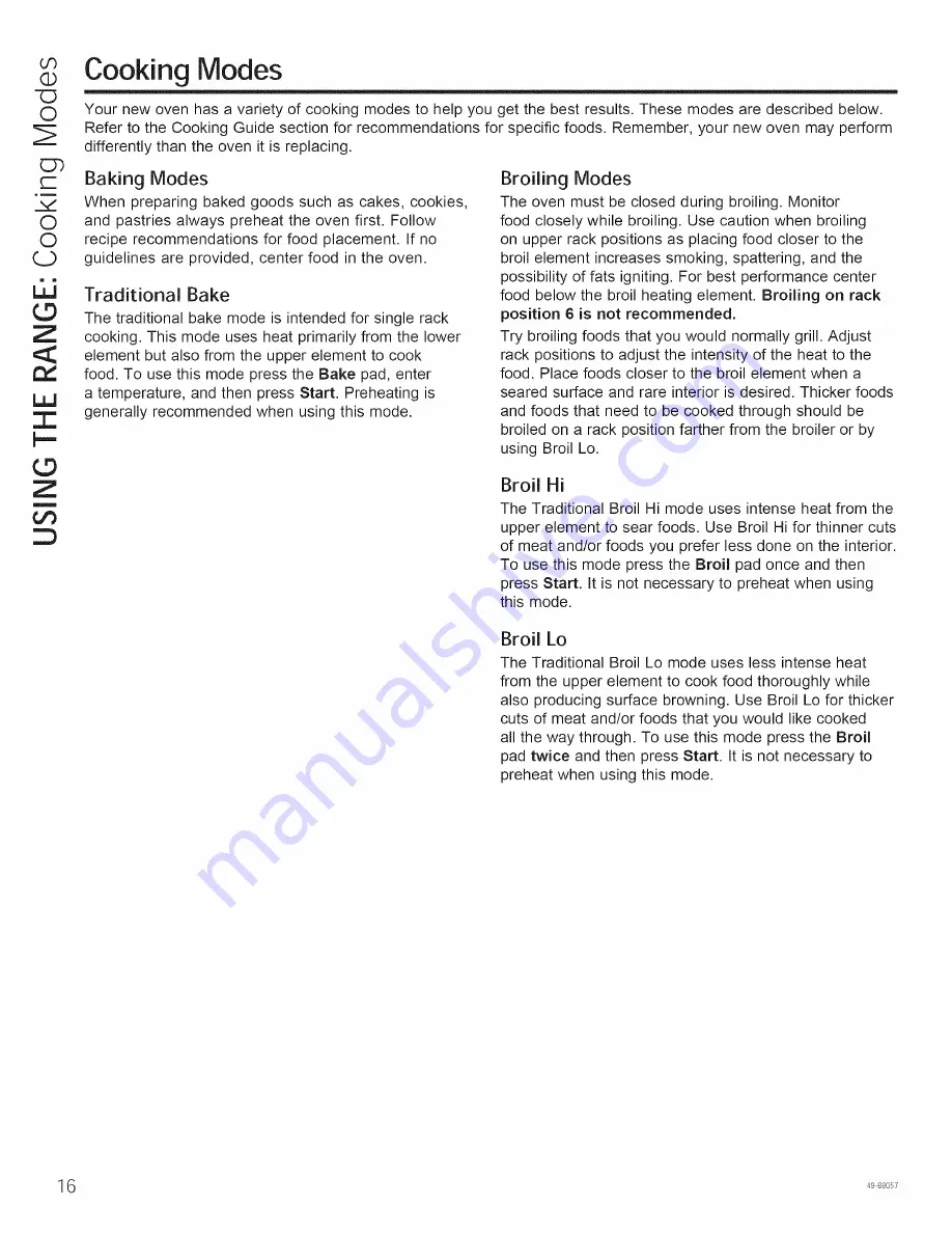 GEAppliances RB525DH1BB Owner'S Manual Download Page 16