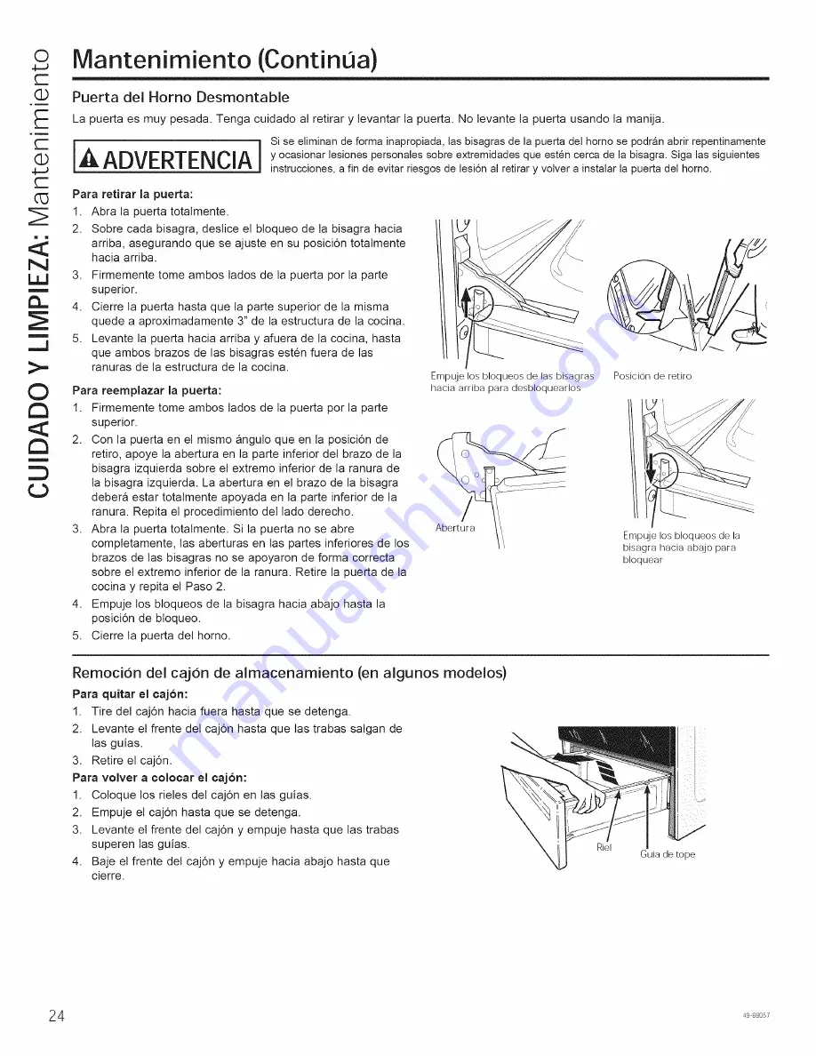 GEAppliances RB525DH1BB Owner'S Manual Download Page 52