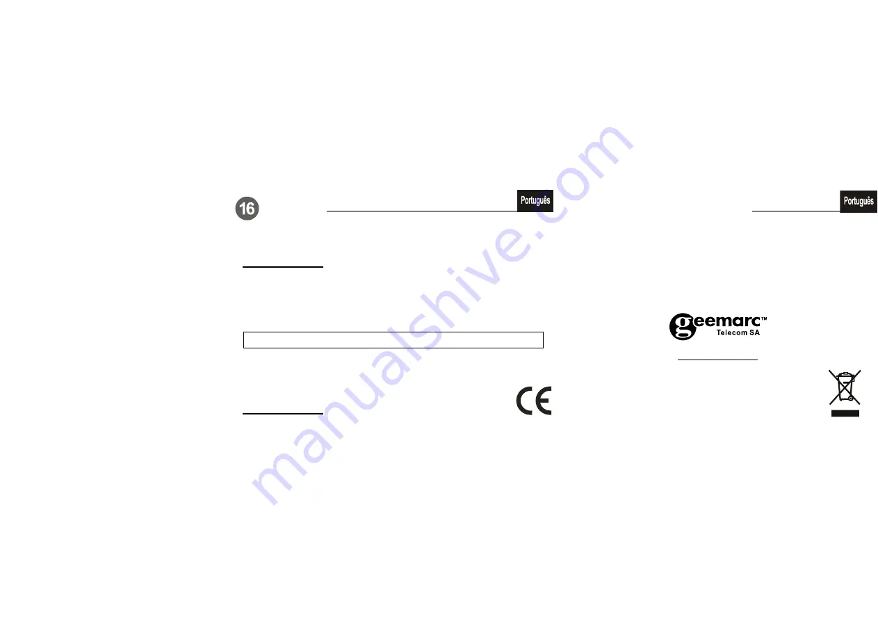 Geemarc ClearSound Amplicall1 User Manual Download Page 16