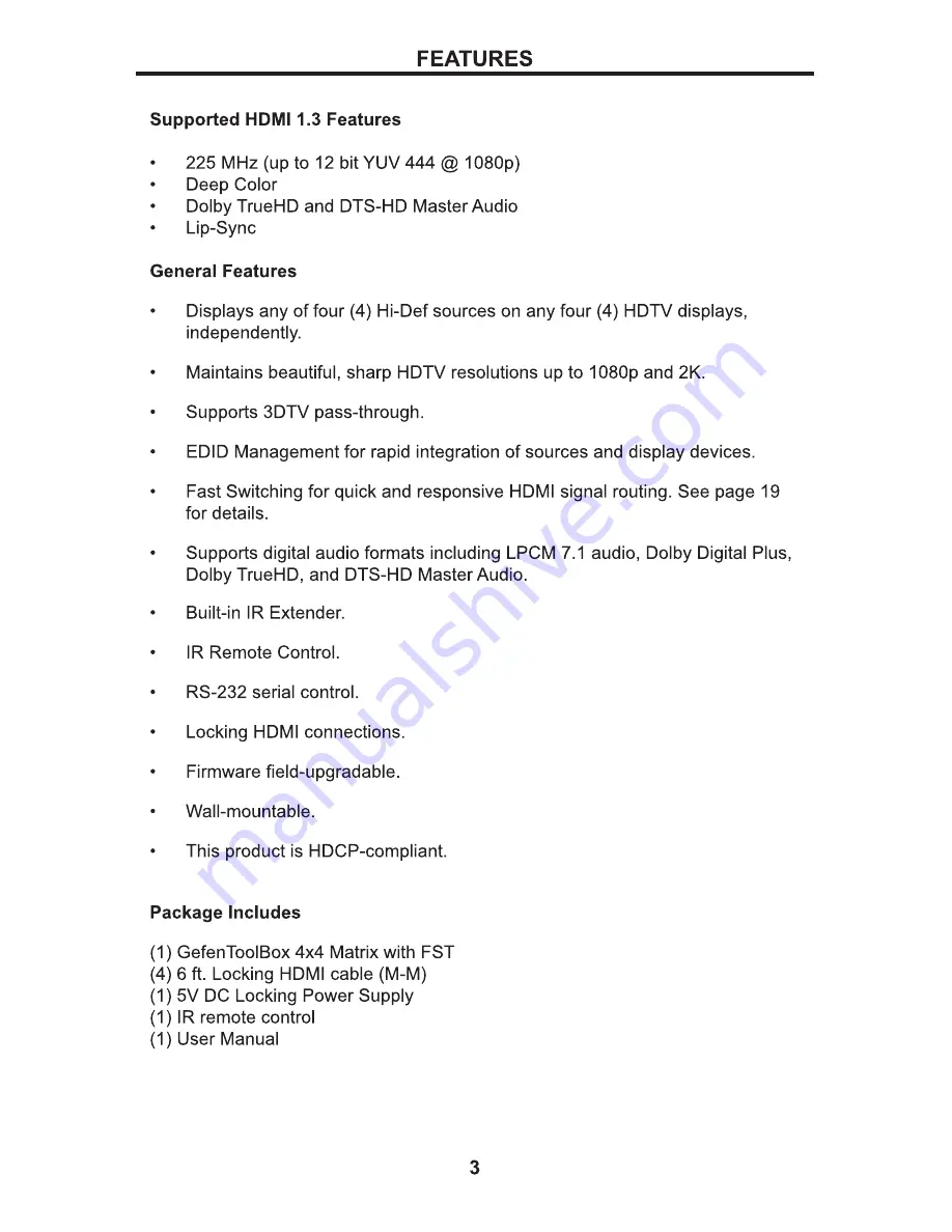 Gefen GTB-HDFST-444 User Manual Download Page 7