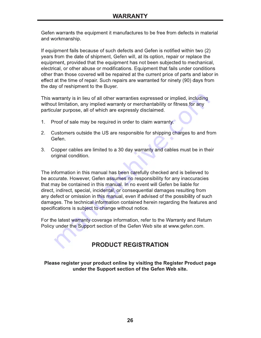 Gefen GTB-HDFST-444 User Manual Download Page 30