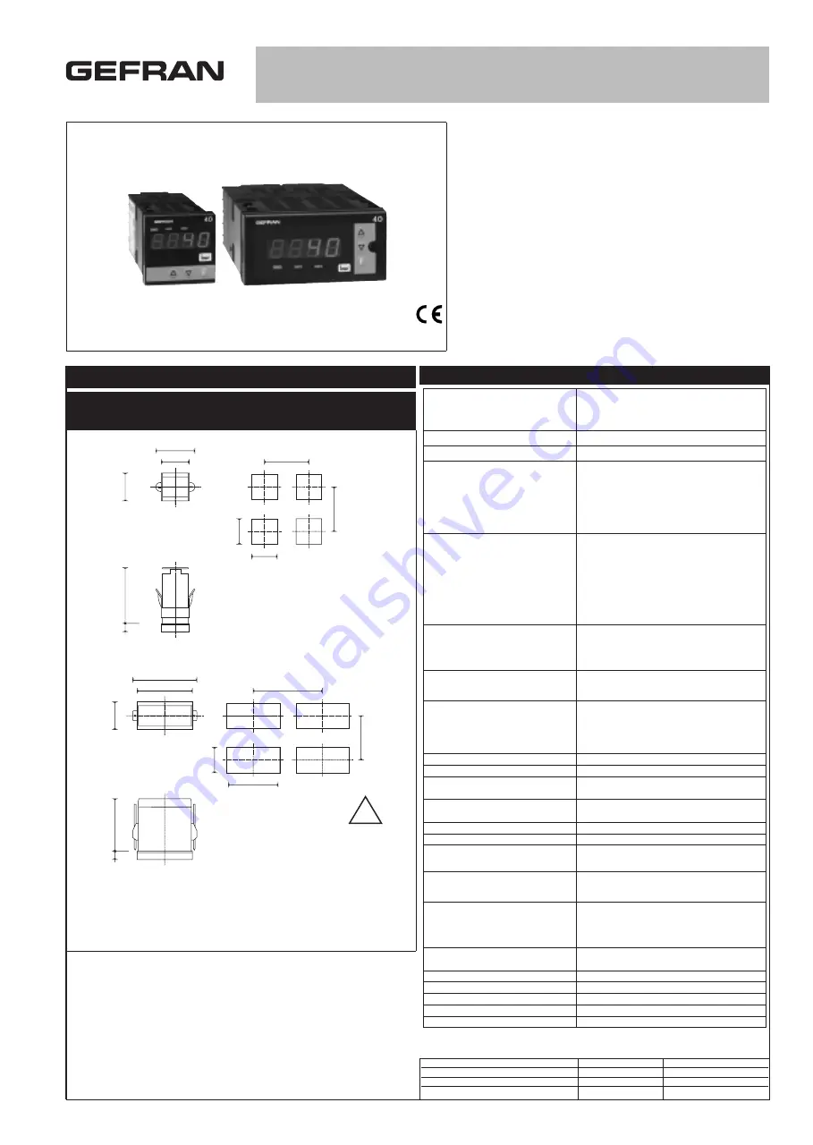 gefran 40B 48 User Manual Download Page 1