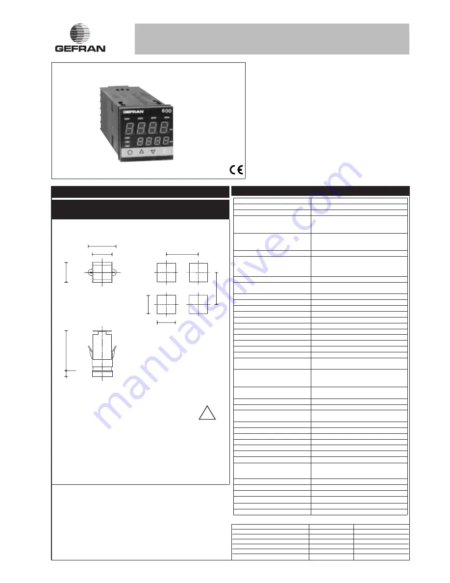 gefran 600 User Manual Download Page 50