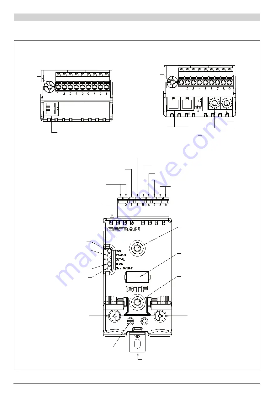 gefran GTF 120 Installation And Operation Manual Download Page 14