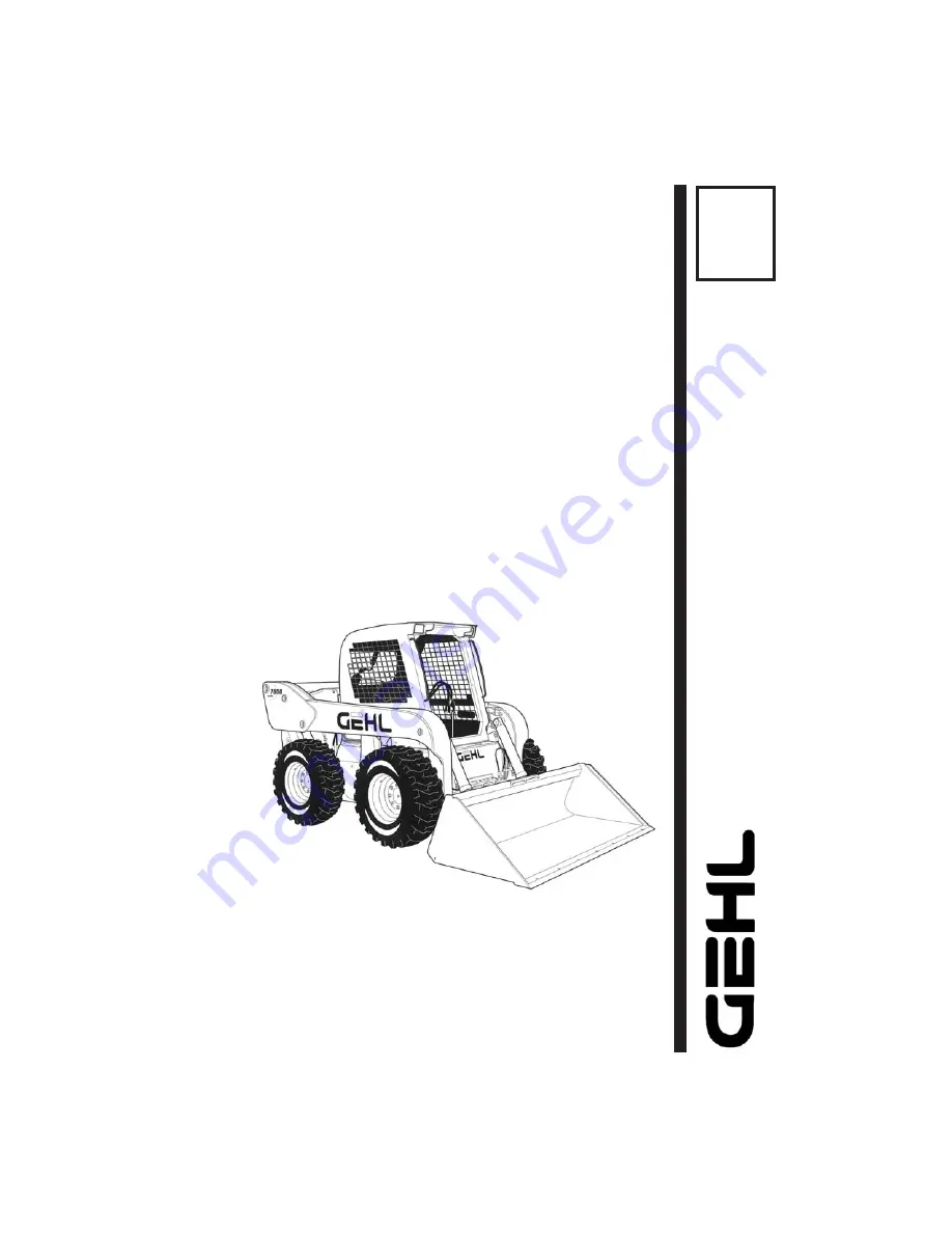 Gehl SL7600 Operator'S Manual Download Page 1