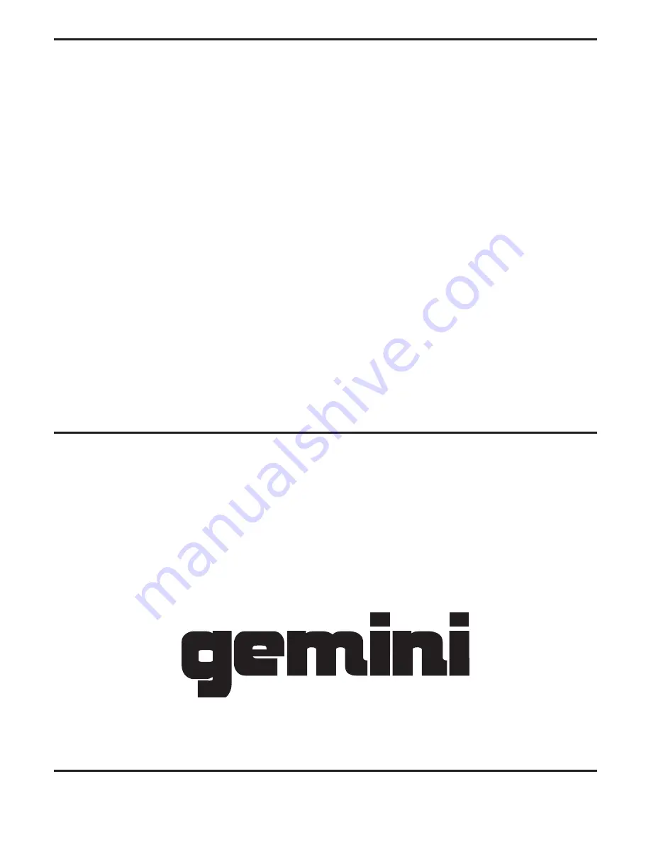 Gemini CNTRL-7 Operation Manual Download Page 28