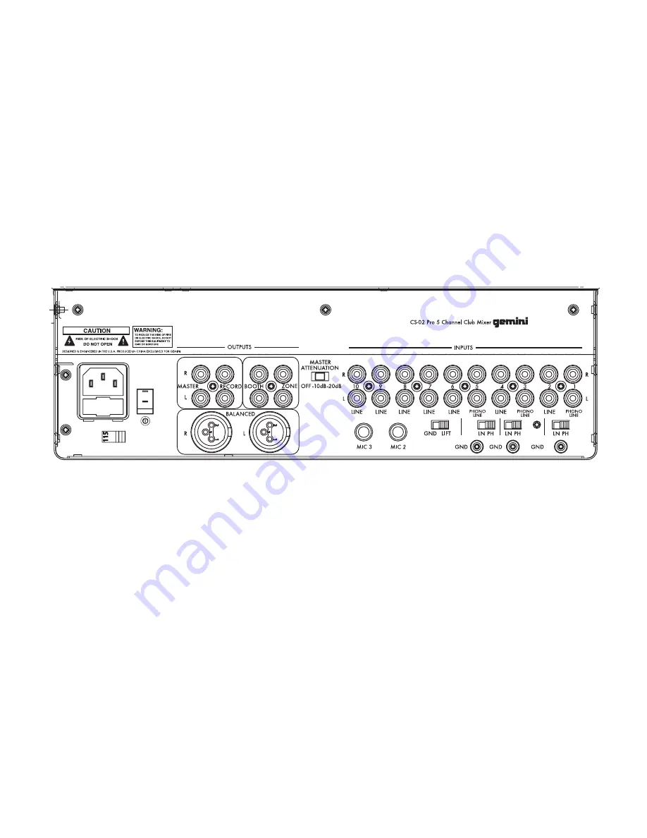 Gemini CS-02 User Manual Download Page 16