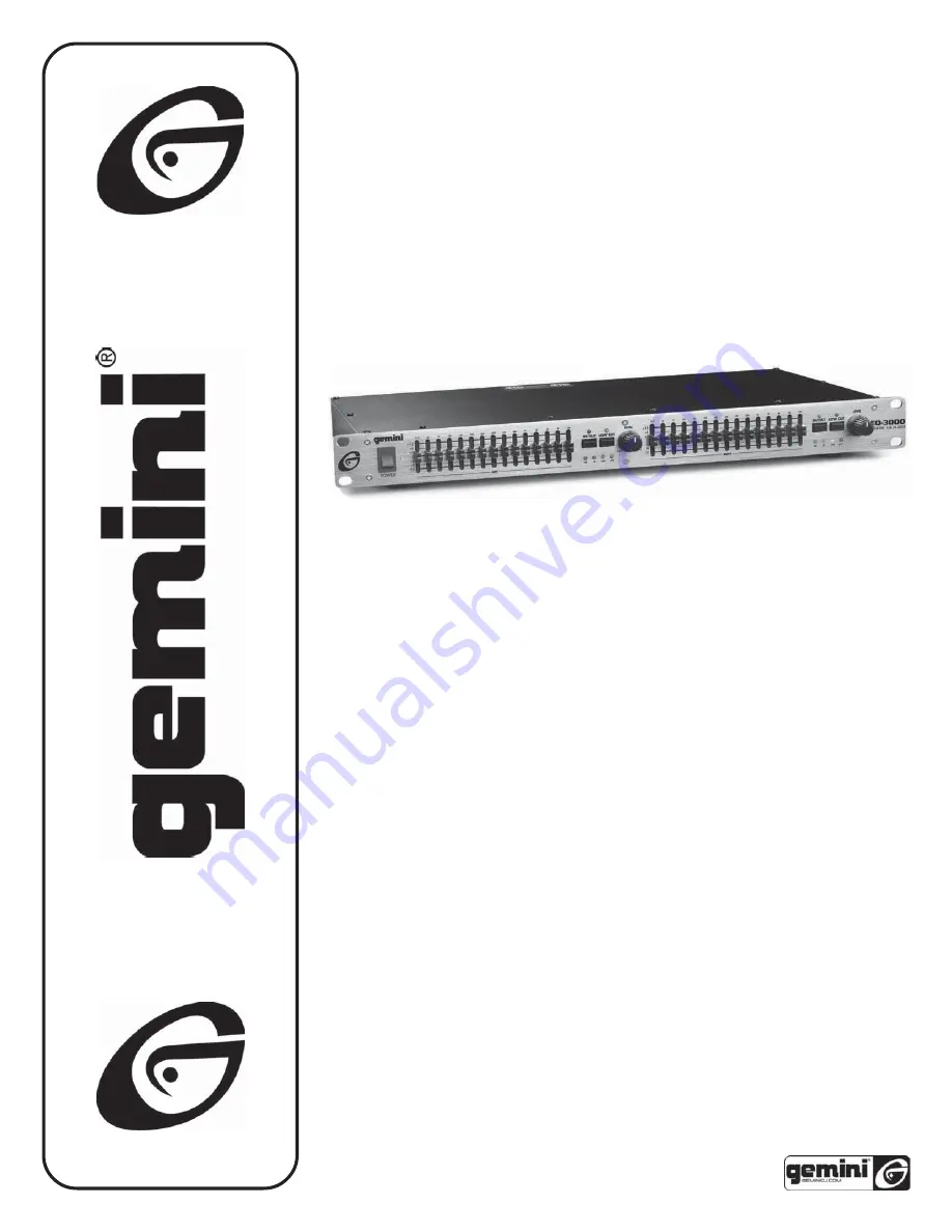 Gemini EQ-3000 Operation Manual Download Page 1