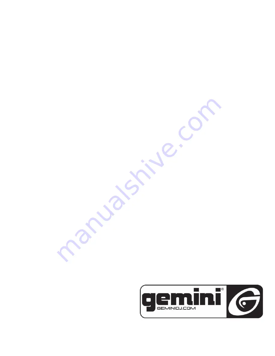 Gemini EQ-3000 Operation Manual Download Page 4