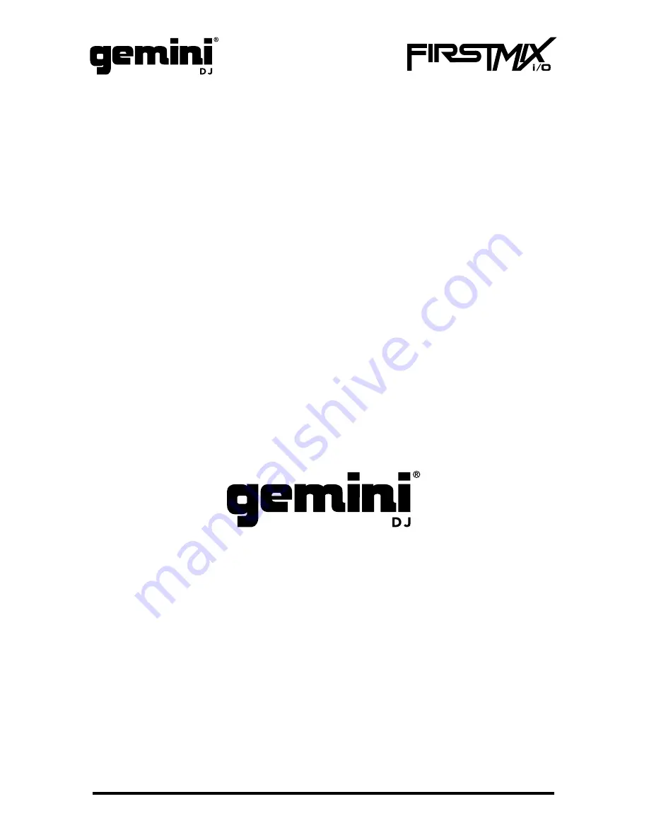 Gemini Firstmix i/o Скачать руководство пользователя страница 25