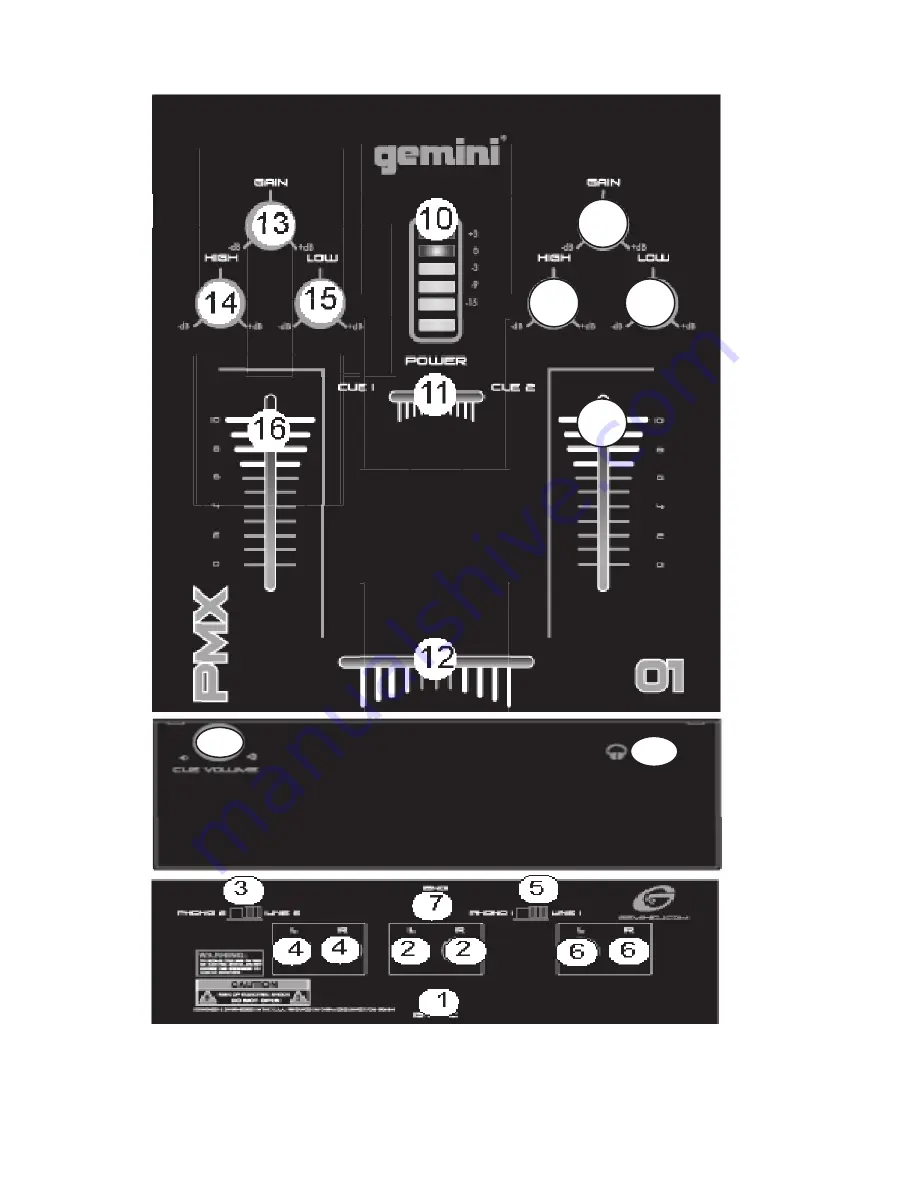 Gemini PMX-01 Operation Manual Download Page 3