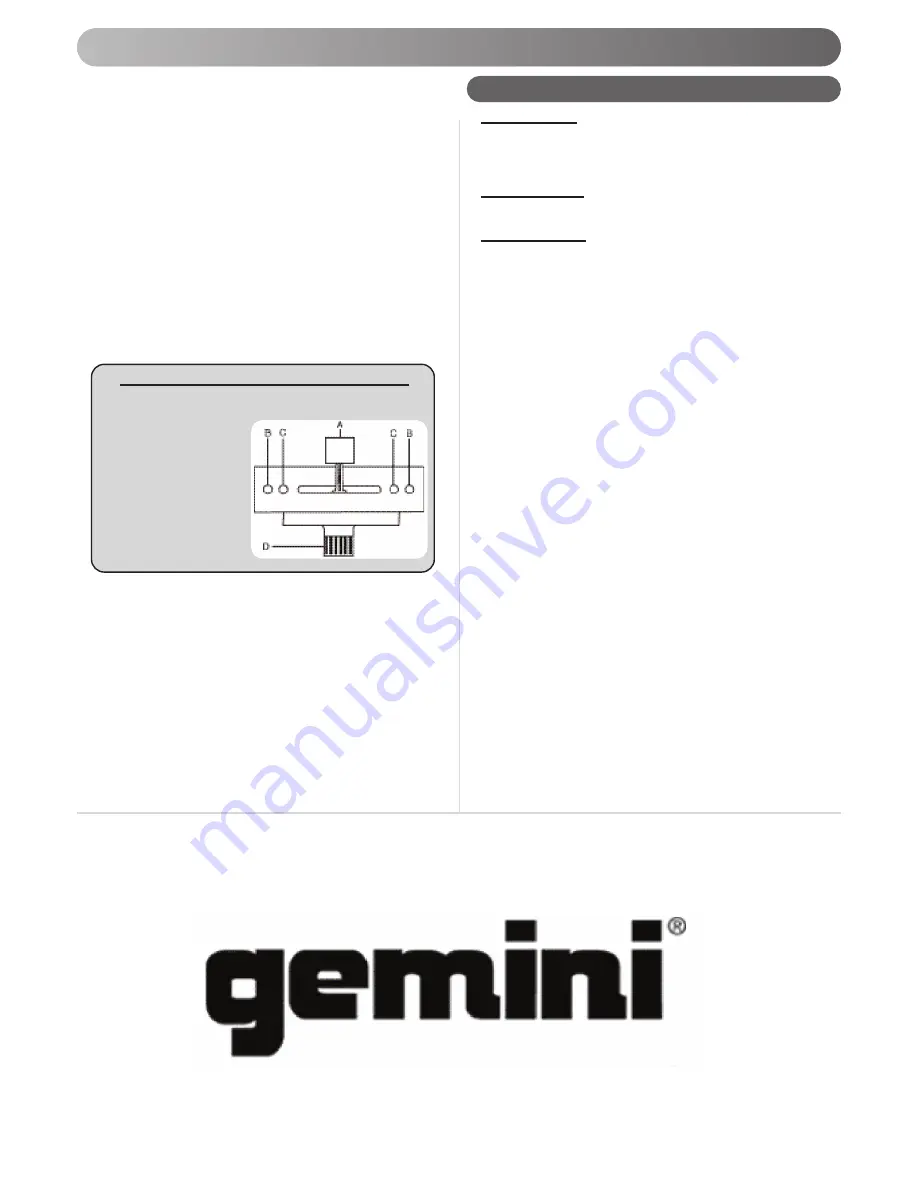 Gemini PS-121x Operation Manual Download Page 9