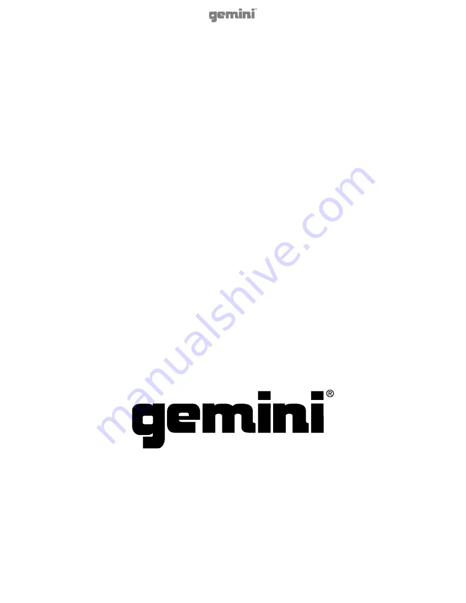 Gemini SDJ-4000 User Manual Download Page 27