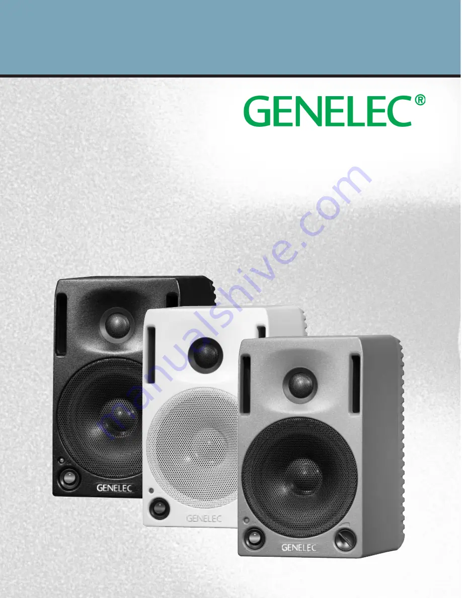 Genelec 1029A Скачать руководство пользователя страница 1