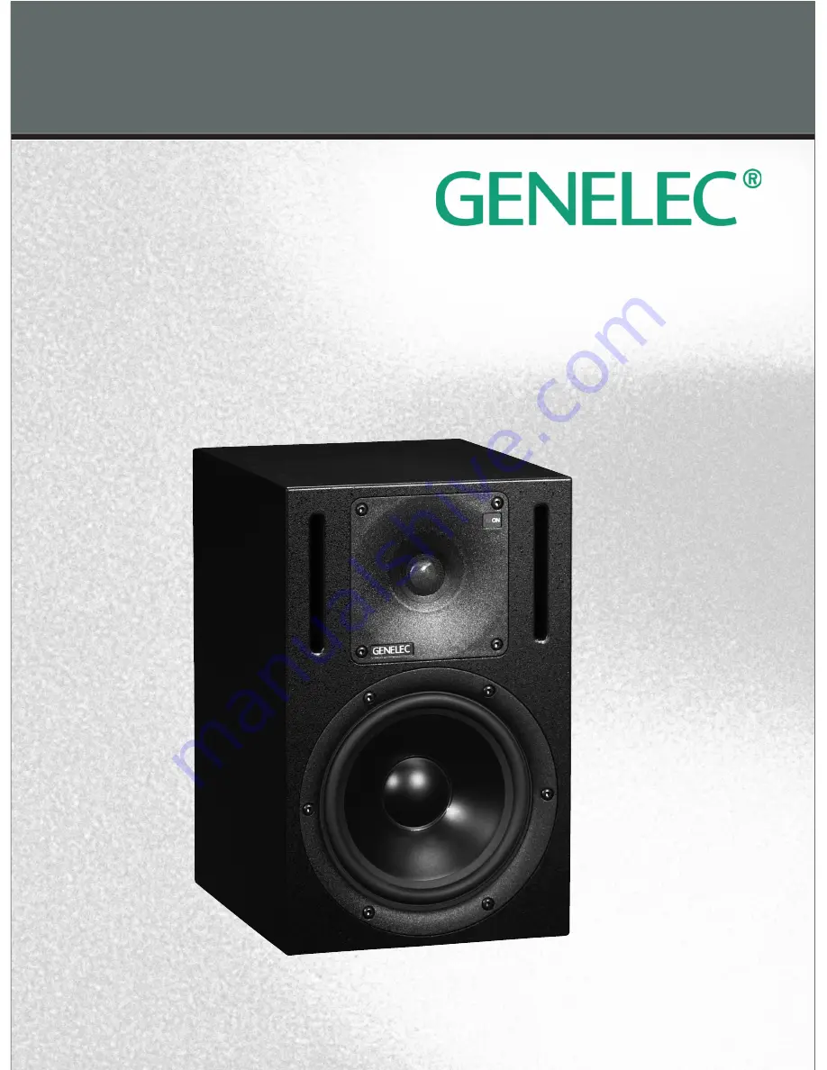 Genelec 1030A Datasheet Download Page 1