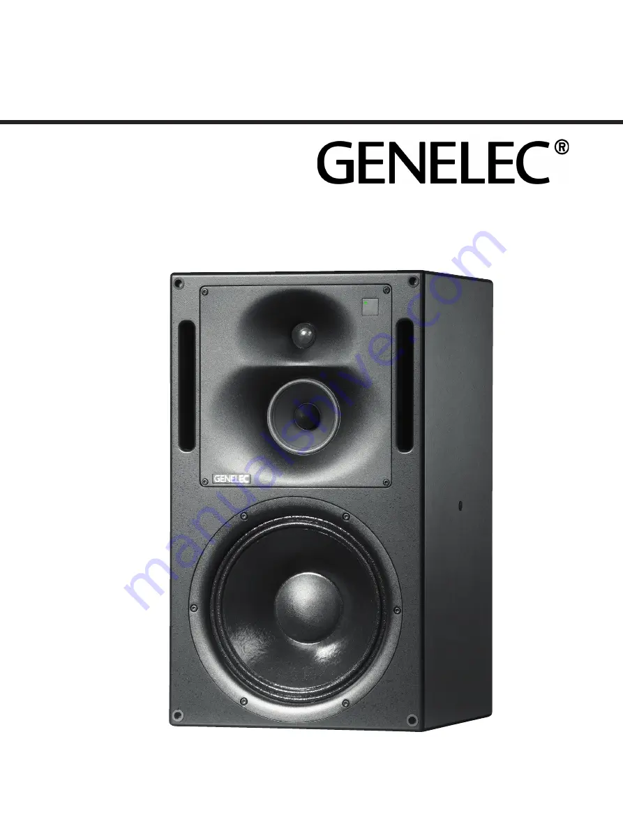 Genelec 1237A Operating Manual Download Page 1