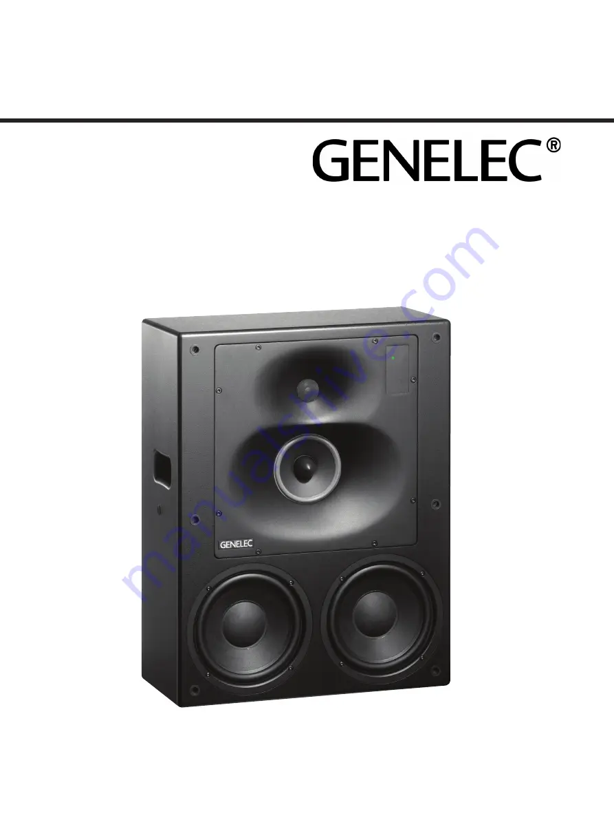 Genelec 1238df Operating Manual Download Page 1