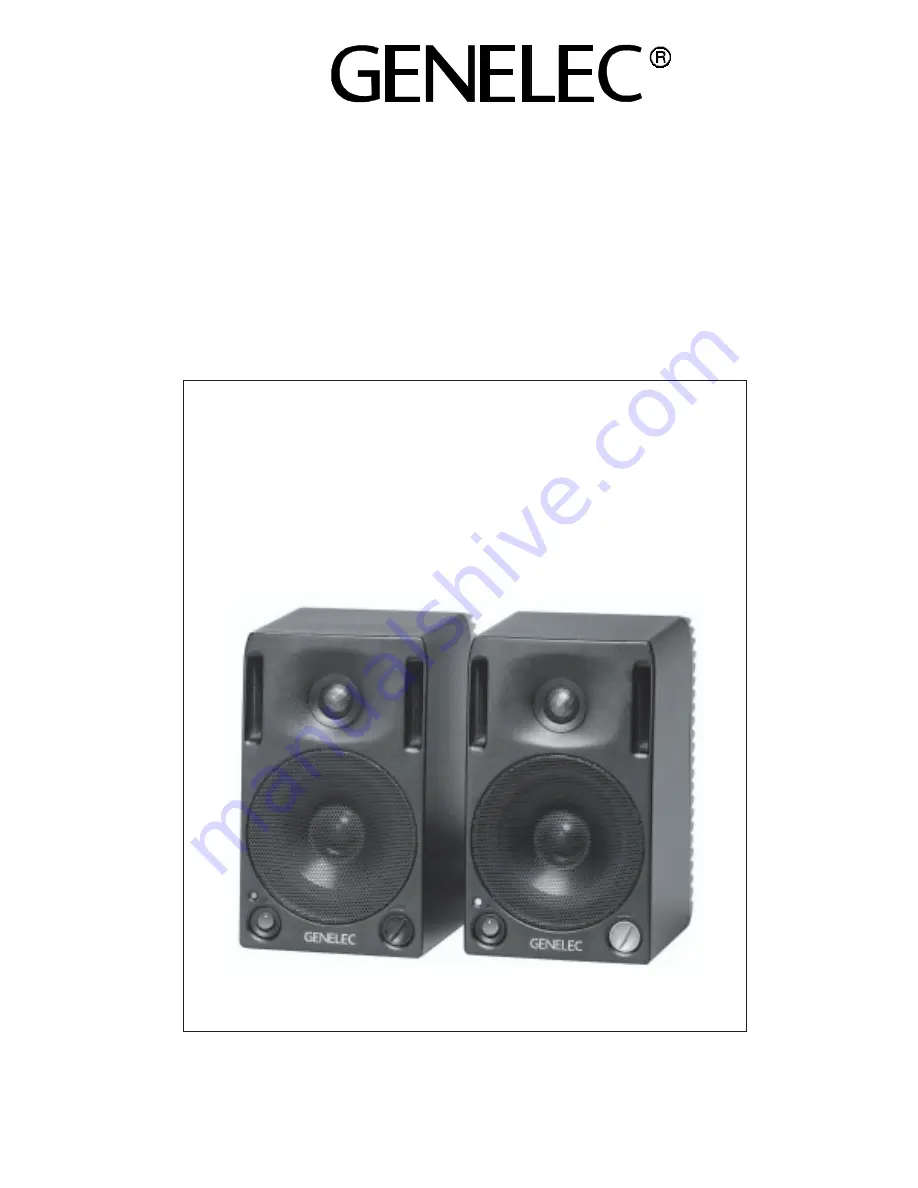 Genelec 2029A Operating Manual Download Page 1