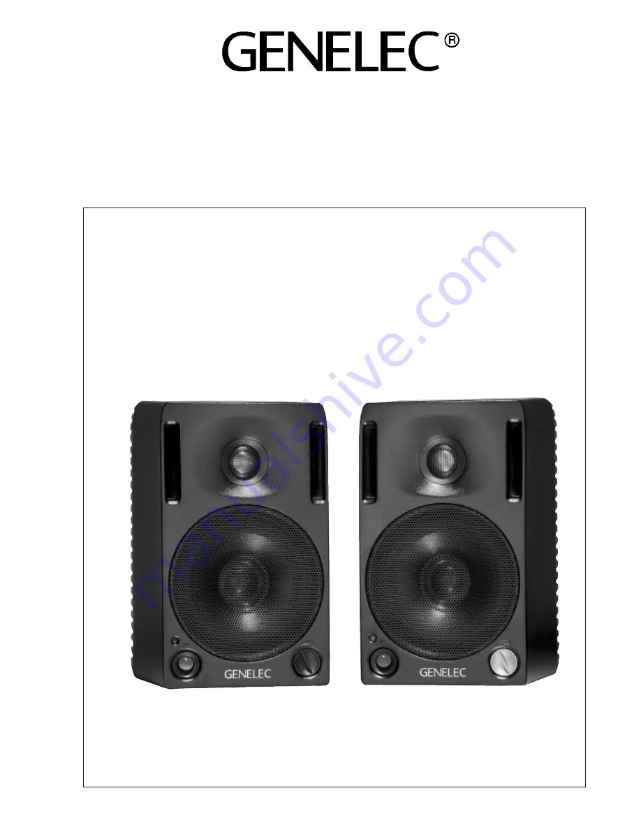 Genelec 2029B Operating Manual Download Page 1