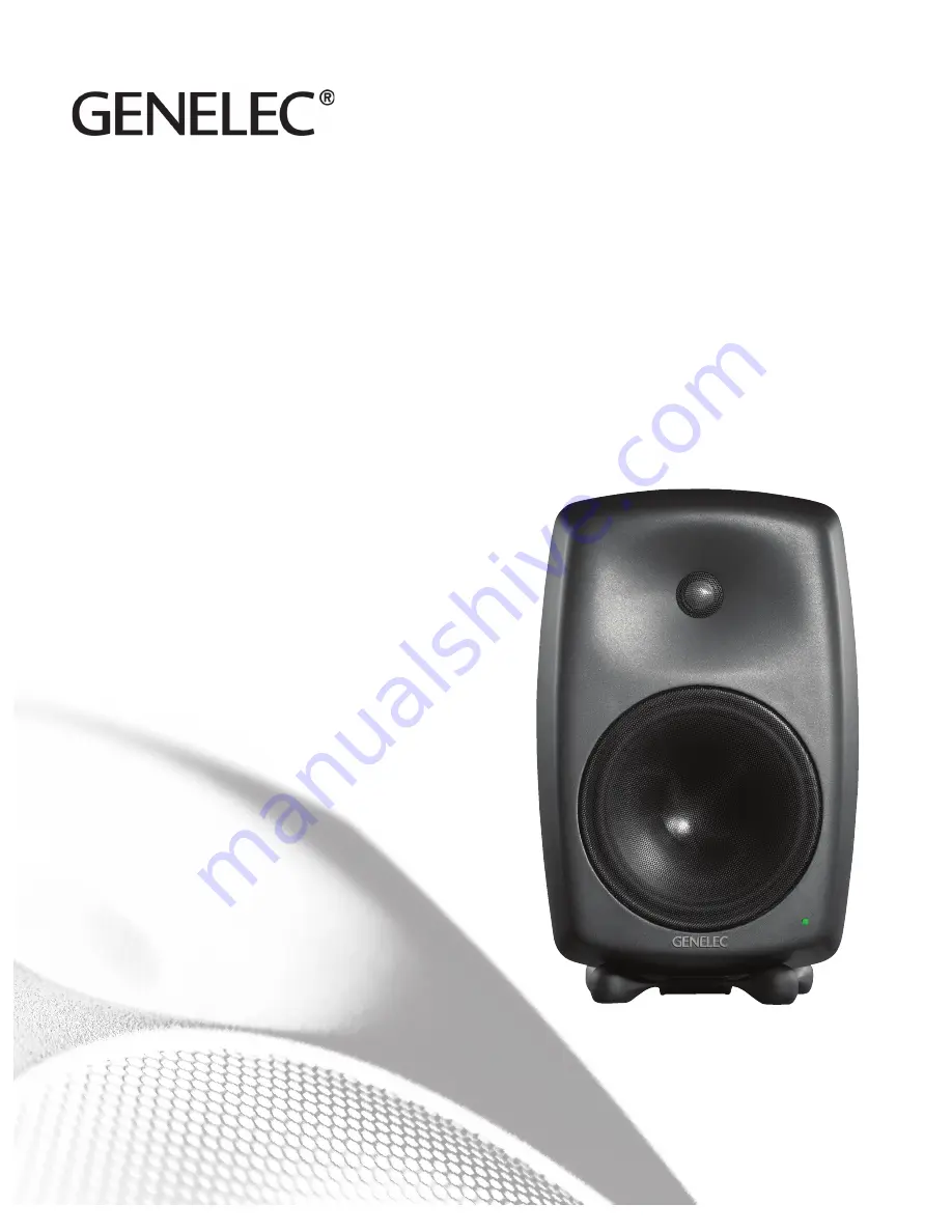 Genelec 8040B Operating Manual Download Page 1