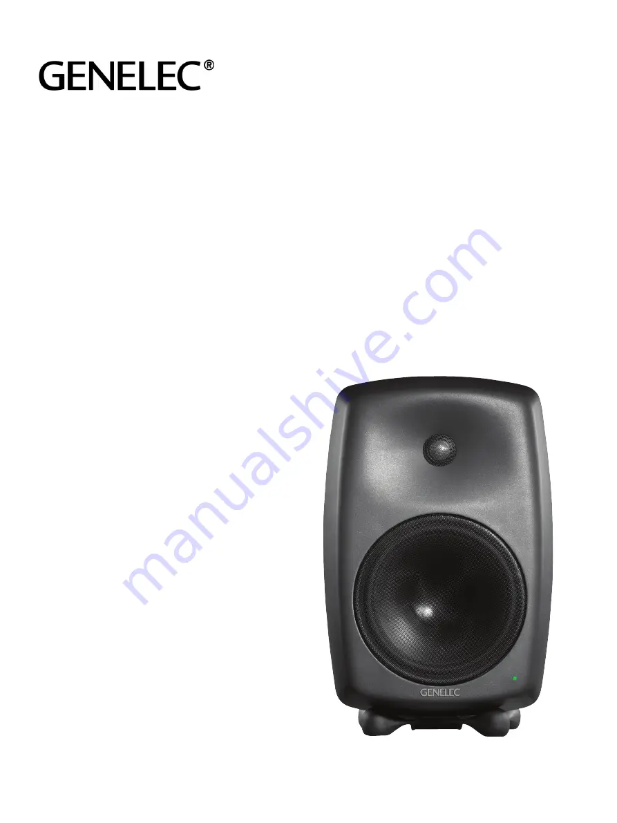 Genelec 8040B Operation Manual Download Page 1