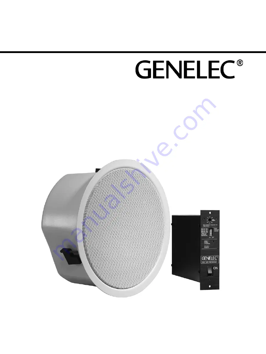 Genelec AIC25 Operating Manual Download Page 1