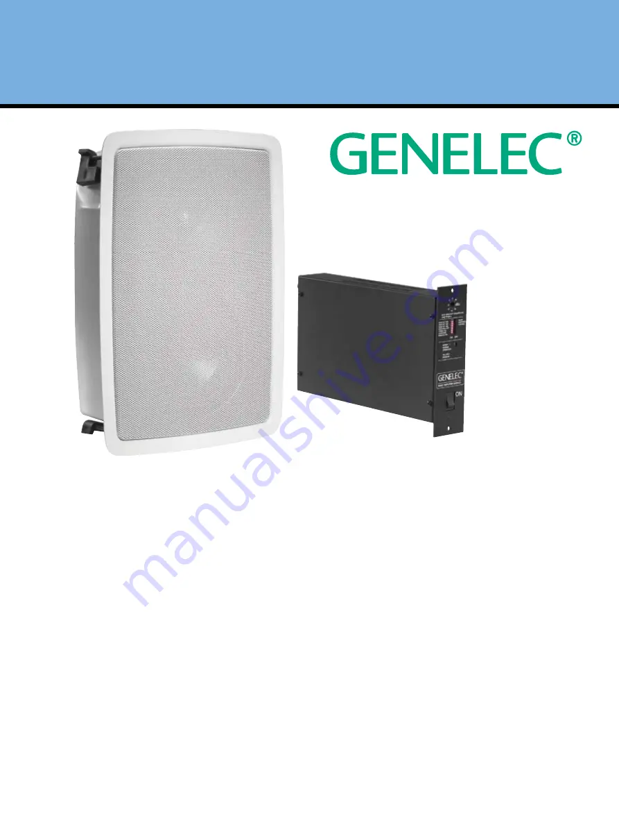 Genelec AIW25 Datasheet Download Page 1