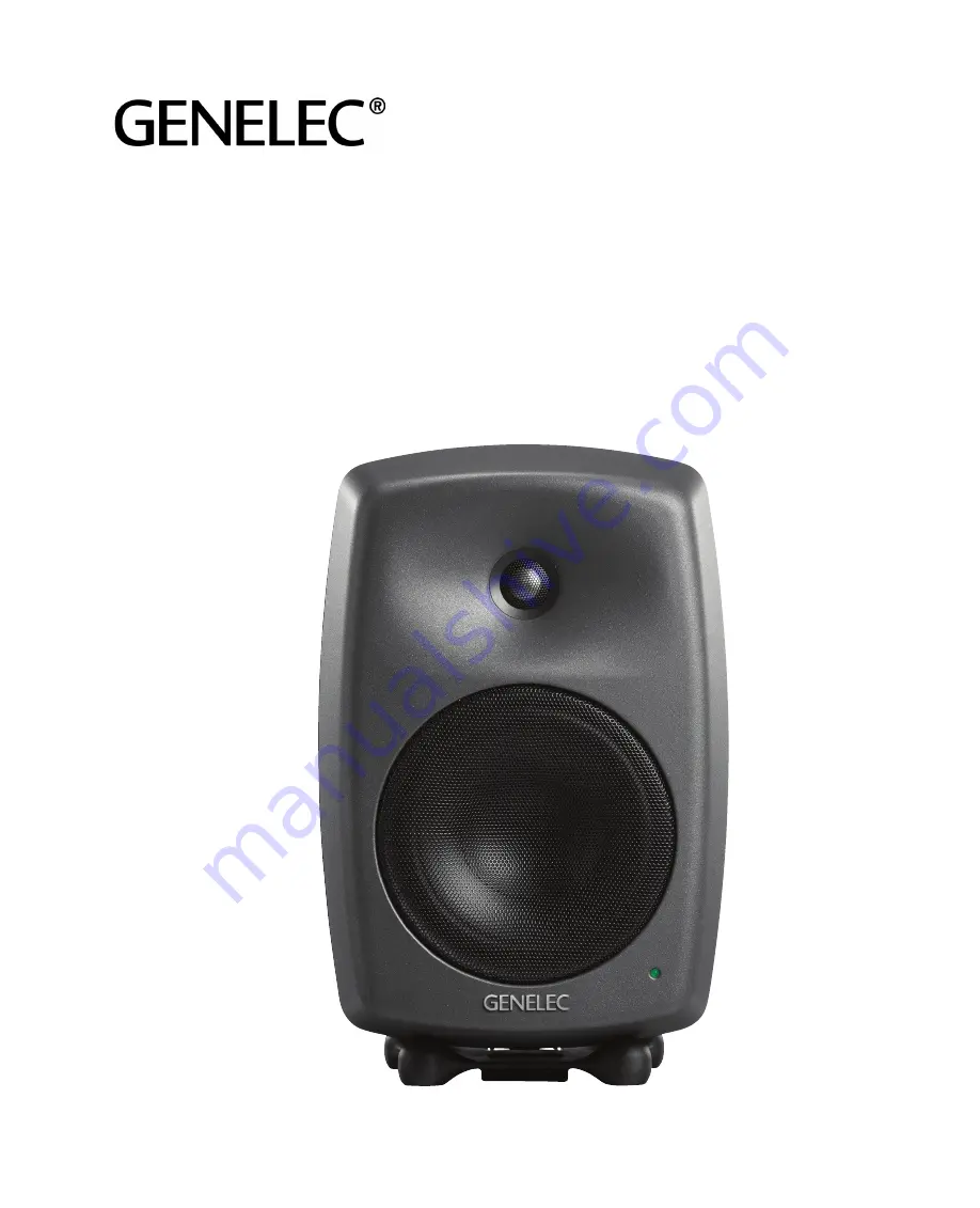 Genelec SAM 8340A Operating Manual Download Page 1