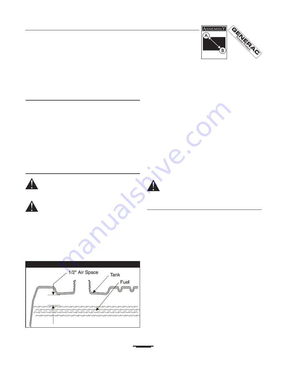 Generac Portable Products 10000EXL Owner'S Manual Download Page 7