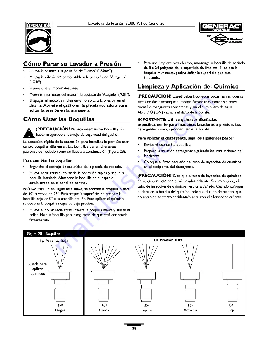 Generac Portable Products 1539-0 Owner'S Manual Download Page 29