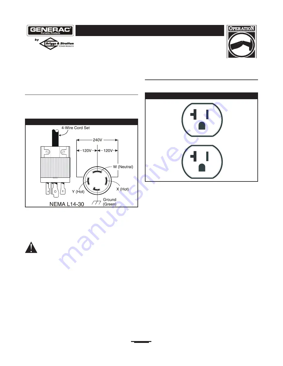 Generac Portable Products PowerBoss 5500 Watt Storm Plus Owner'S Manual Download Page 8