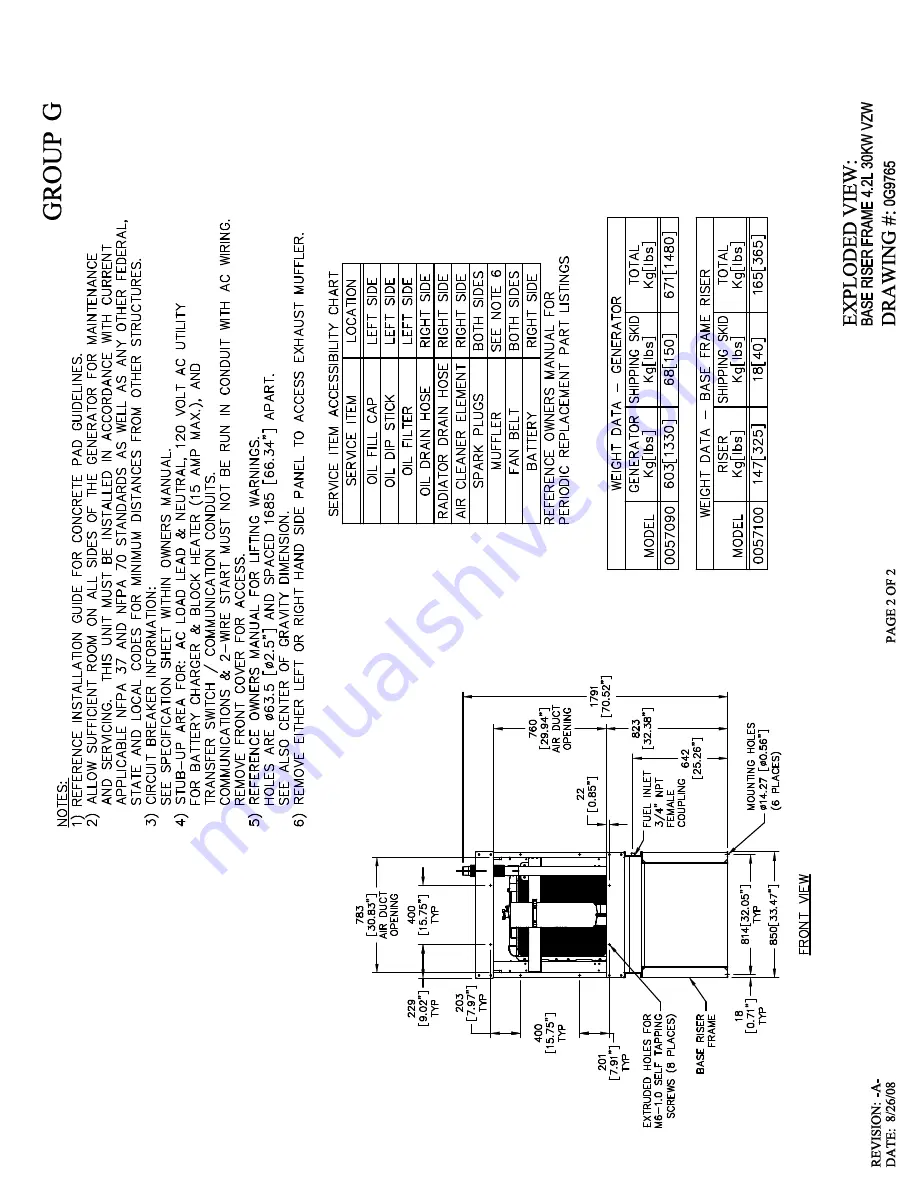 Generac Power Systems 005230-0 Owner'S Manual Download Page 85